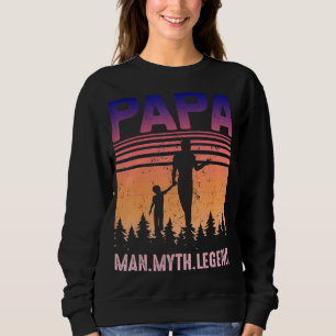Sudadera Cita del Día del Padre Hombre Mitos Leyenda Padres