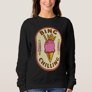 Sudadera Cita del meme de la sala de helados de Bing escalo