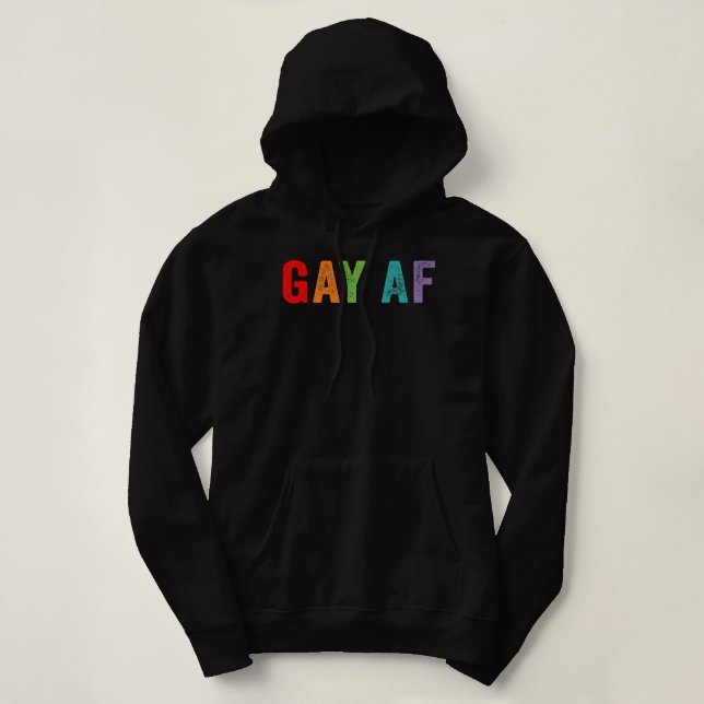 Sudadera Cita del orgullo gay gay gay arcoiris gay gay gay  (Diseño del anverso)