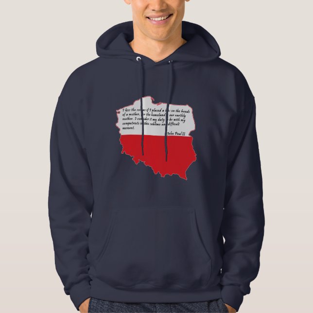Sudadera Cita del Papa Juan Pablo II (Anverso)