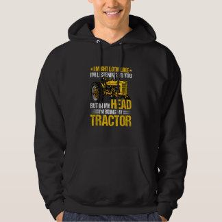 Sudadera Cita Divertida de Agricultura Fácilmente Distraí