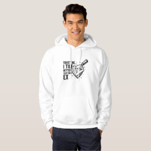 Sudadera Cita Divertida de Azulejero – Mejor que tu Ex