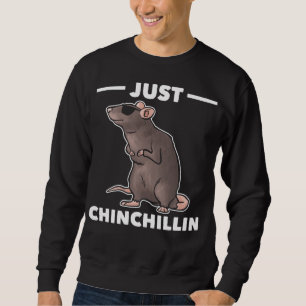 Sudadera Cita divertida de Chinchilla sobre pequeños anima