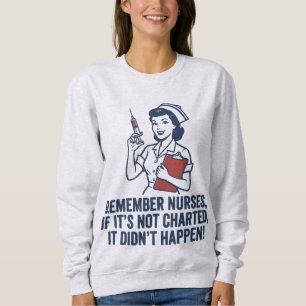 Sudadera Cita Divertida de Enfermería Vintage Retro Enferme