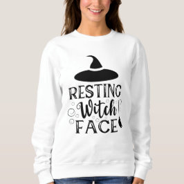 Sudadera Cita divertida de Halloween de Resting Witch Face