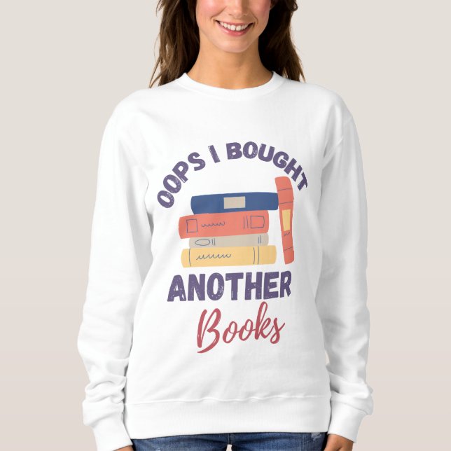 Sudadera Cita divertida de Lover del libro que lee a Addict (Anverso)