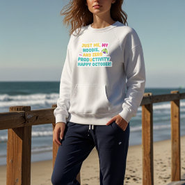 Sudadera Cita divertida de octubre perezoso | Diseño de hum