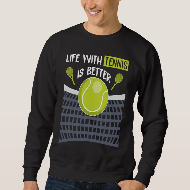 Sudadera Cita Divertida de Pelota de Tenis (Anverso)