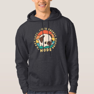 Sudadera Cita divertida de perro pug lindo Perezoso