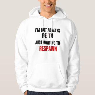 Sudadera Cita divertida de reaparición de jugador en negro 