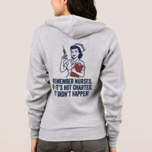 Sudadera Cita divertida de registro de enfermera Vintage Re