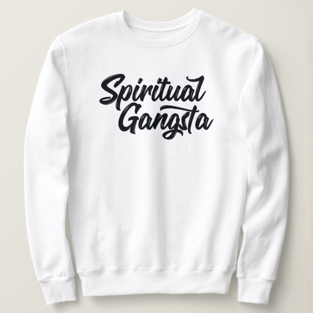Sudadera Cita divertida de yoga espiritual de Gangsta (Anverso del diseño)