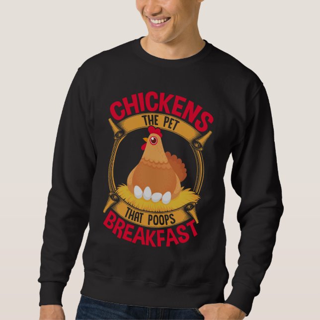 Sudadera Cita divertida desayuno Cita Pollo Granja (Anverso)