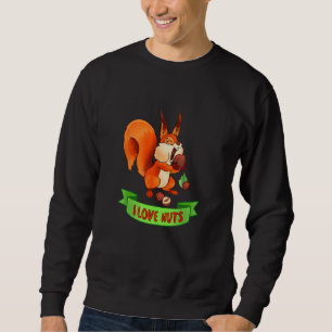 Sudadera Cita divertida para el amante de la ardilla me enc