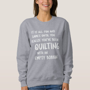 Sudadera Cita divertida sobre problemas de acolchado para a