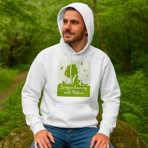 Sudadera Cita ecológica en armonía con la naturaleza