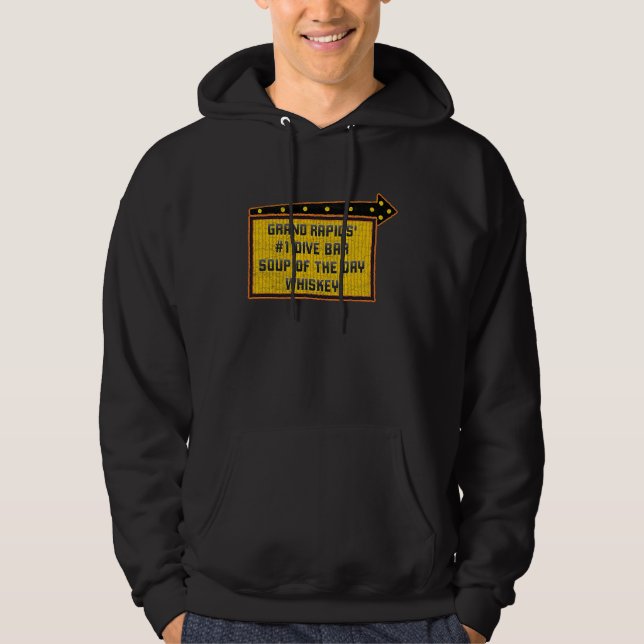 Sudadera Cita el Rótulo de Whiskey del bar de buceo de Gran (Anverso)