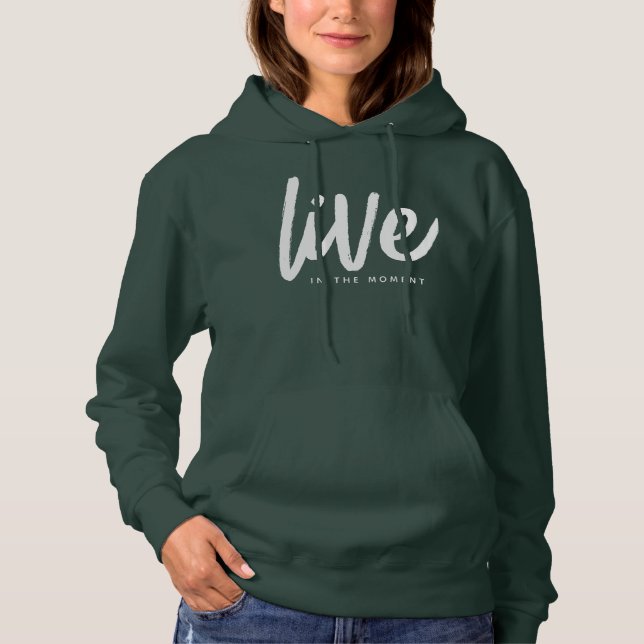 Sudadera Cita en vivo de la conciencia inspiradora (Anverso)