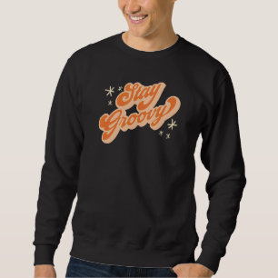 Sudadera Cita estilo 70s de estancia retro Groovy en verde