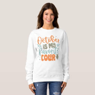Sudadera Cita floral divertida de otoño