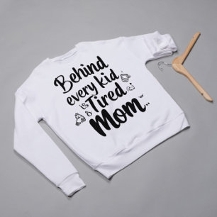 Sudadera Cita Giftful De Mamá Graciosa - Cansada Pero Amada