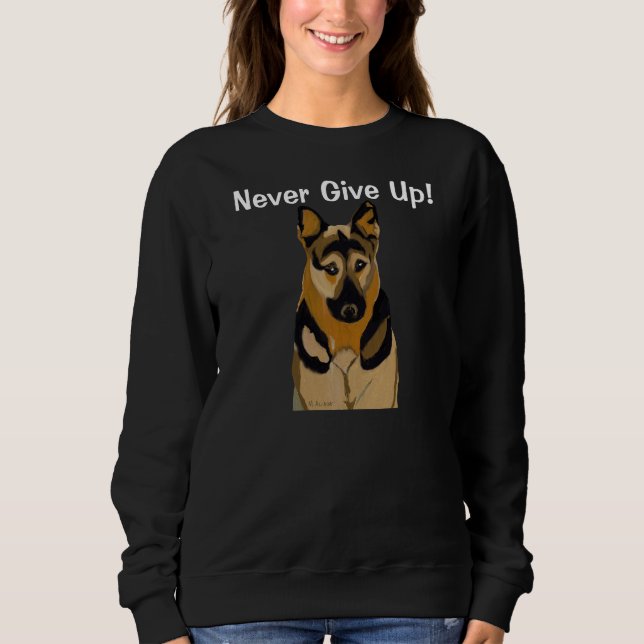 Sudadera Cita Inspiradora de perro (Anverso)
