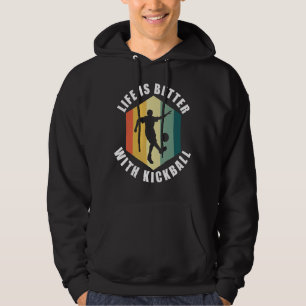 Sudadera Cita irónica Vida Con Kickball Ball Sports Traini