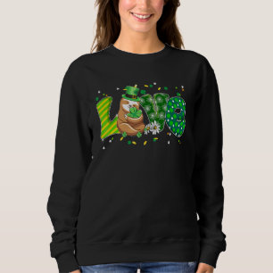 Sudadera Cita Lucky Love Slote Happy St Patricks Day Animal