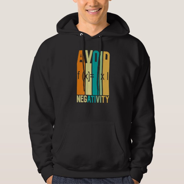 Sudadera Cita matemática Evitar negatividad cita matemática (Anverso)