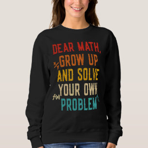 Sudadera Cita Matemática Para Chicas Niños Adolescentes Hom