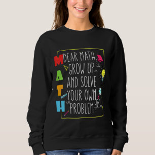 Sudadera Cita Matemática Para Niños De Vuelta Al Día Escola