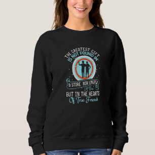 Sudadera Cita Motivacional Amistad Corazones De Verdadera A