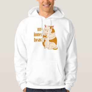Sudadera Cita motivacional de gato gordo perezoso de mi bes
