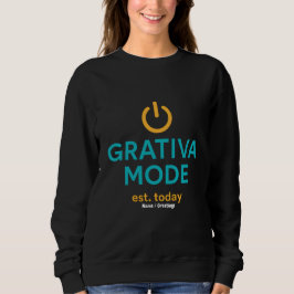 Sudadera Cita Motivacional de Grativa Modo Positividad Diar