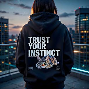Sudadera Cita Motivacional para Amantes de Gatos Confía en 