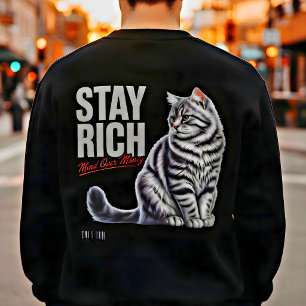 Sudadera Cita Motivacional para Amantes de Gatos Mentalidad