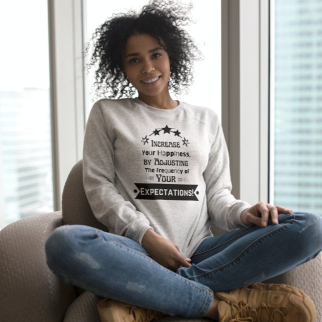 Sudadera Cita motivacional sobre la felicidad (Subido por el creador)