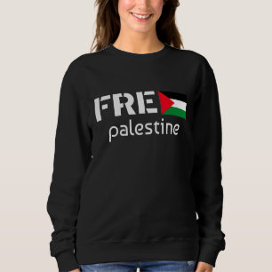 Sudadera Cita Palestina Libre con bandera para apoyar a Pal