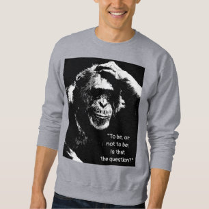 Sudadera Cita para ser o no el gris elegante moderno de los