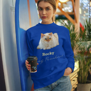 Sudadera Cita personalizada de recuerdo de mascota, foto de