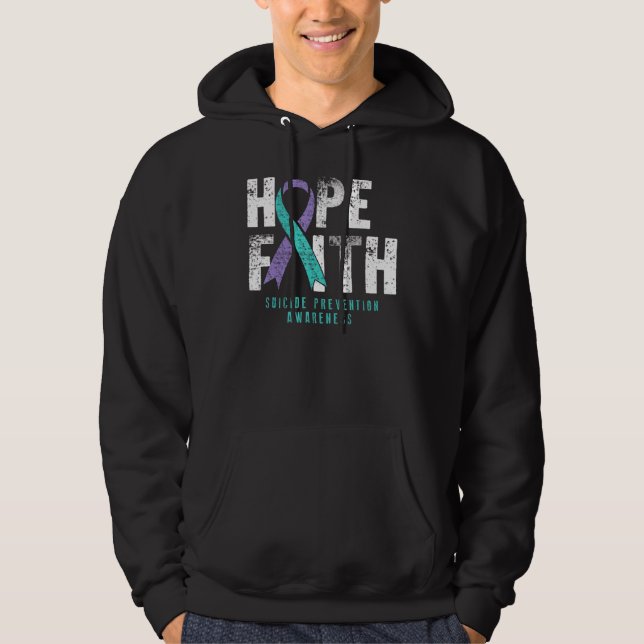 Sudadera Cita perturbada Fe Esperanza Suicidio Prevención A (Anverso)