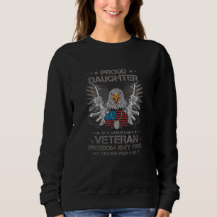 Sudadera Cita perturbada por la libertad: Orgullosa hija de