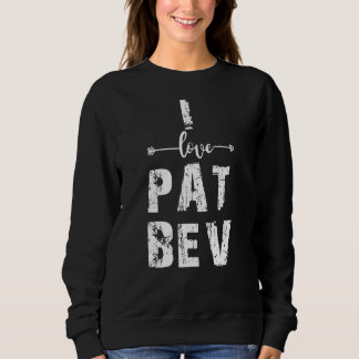 Sudadera Cita que amo a Pat Bev I Heart Pat Bev