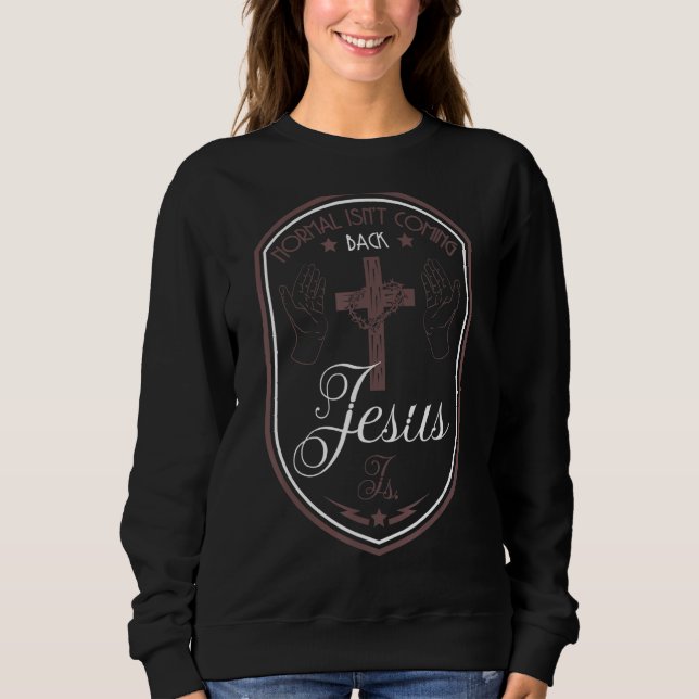 Sudadera Cita religiosa cristiana normal no regresa (Anverso)