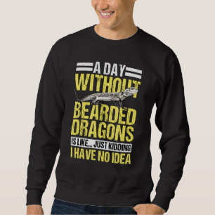 Sudadera Cita Reptile Un Día Sin Dragones Con Cabeza