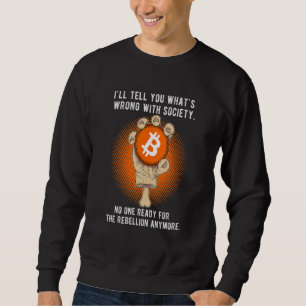 Sudadera Cita sobre la evolución de Bitcoin