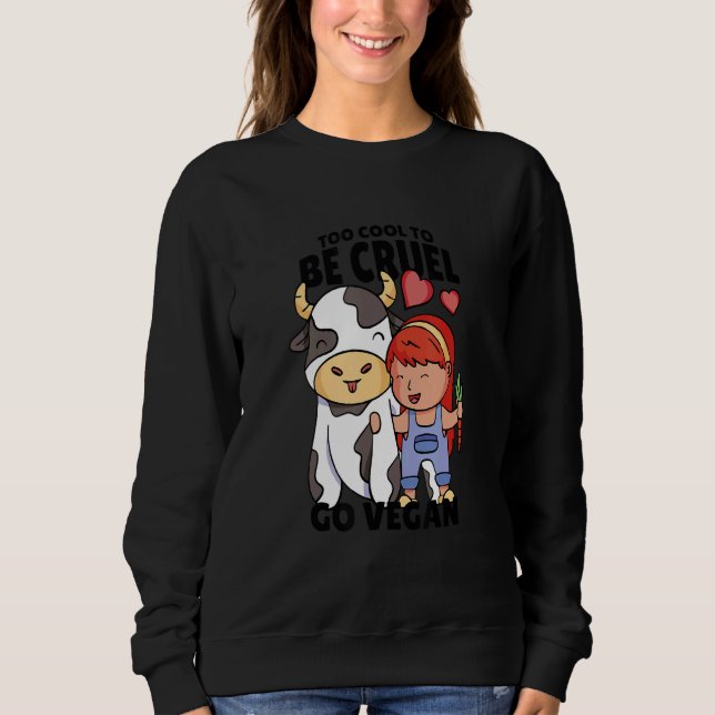 Sudadera Cita vegetariana Veggie Vegans (Anverso)