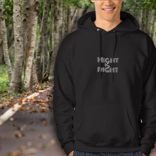 Sudadera Citación inspiradora de tipografía blanca negra (Subido por el creador)