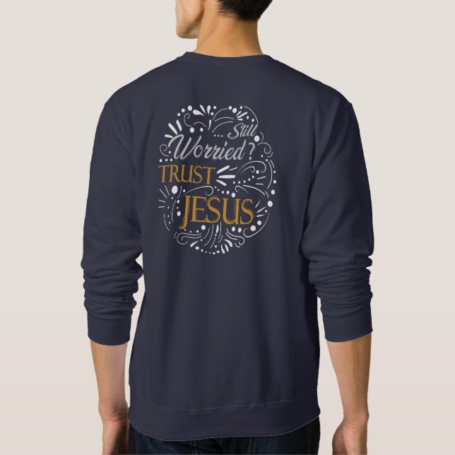 Sudadera Citas cristianas preocupadas (Reverso)