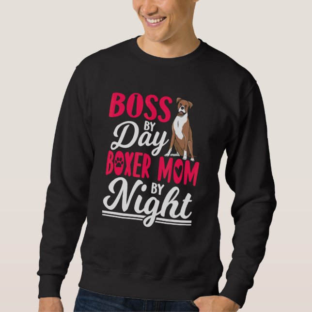 Sudadera Citas de Boxer Mom Dog (Anverso)